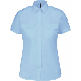 Chemise pilote manches courtes femme