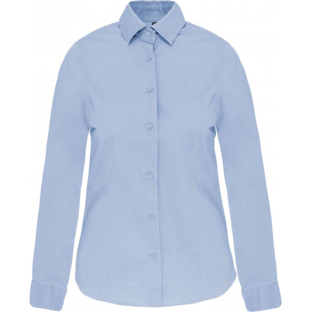 Chemise femme manches longues coton / élasthanne kariban