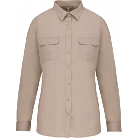 Chemise safari manches longues femme