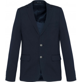 Blazer homme élégant avec boutons en métal à motif blason