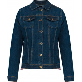 Blouson jeans denim non doublé femme