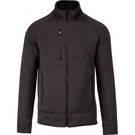 Veste zippée chinée homme