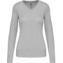 Pull femme col v