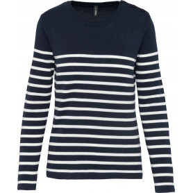 Pull marin femme