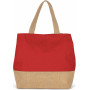 Sac shopping en toiles de coton et jute