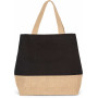 Sac shopping en toiles de coton et jute