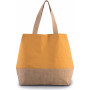 Sac shopping en toiles de coton et jute