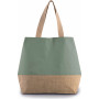 Sac shopping en toiles de coton et jute