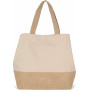 Sac shopping en toiles de coton et jute