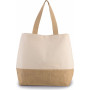 Sac shopping en toiles de coton et jute