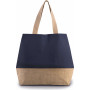 Sac shopping en toiles de coton et jute