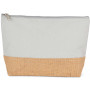 Pochette en toiles de coton et jute