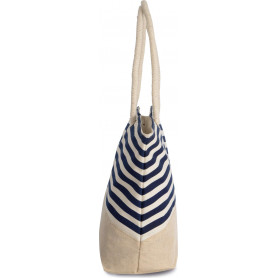 Sac shopping style marin en toile de jute