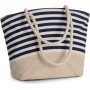 Sac shopping style marin en toile de jute