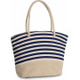 Sac shopping style marin en toile de jute