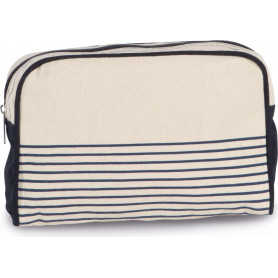 Trousse de toilette en coton canvas - style marin