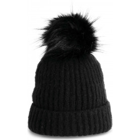 Bonnet femme à pompon