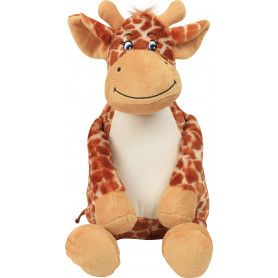 Peluche zippée giraffe