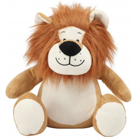 Peluche zippée lion