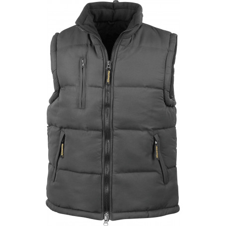 Bodywarmer micro-fibre doublé polaire Result