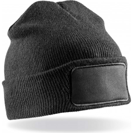 Bonnet double épaisseur avec doublure 3M Thinsulate et patch coton sérgé
