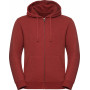 Sweat-shirt zippé capuche Authentic chiné