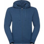 Sweat-shirt zippé capuche Authentic chiné