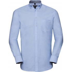 Chemise Oxford lavée manches longues