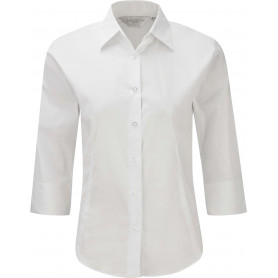 Chemise femme ajustée manches trois quart