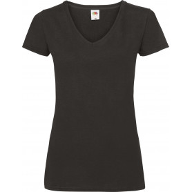 T-shirt manches courtes femme lady fit v neck