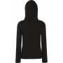 Sweat-shirt femme capuche zippé