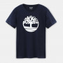 T-shirt logo Timberland poitrine coton biologique