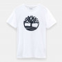 T-shirt logo Timberland poitrine coton biologique