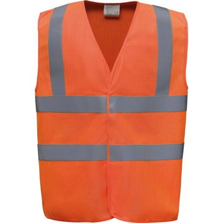 Gilet haute visibilité - lsf chaleur/flamme et antistatique