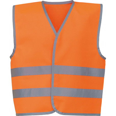 Gilet avec bordure et bandes réfléchissantes