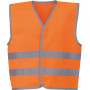 Gilet avec bordure et bandes réfléchissantes