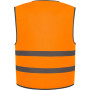 Gilet avec bordure et bandes réfléchissantes