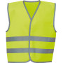 Gilet avec bordure et bandes réfléchissantes