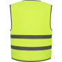 Gilet avec bordure et bandes réfléchissantes