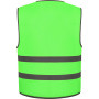 Gilet avec bordure et bandes réfléchissantes