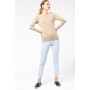 Pull femme col v