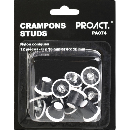 Boîte de 12 crampons nylon coniques Proact
