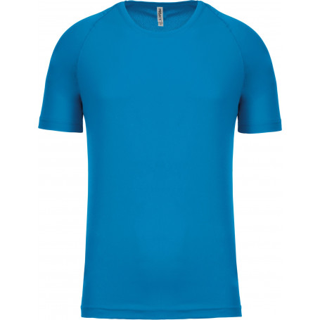 T-shirt sport 100% polyester manches courtes homme