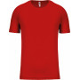 T-shirt sport 100% polyester manches courtes homme
