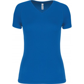 T-shirt de sport manches courtes col v femme PROACT