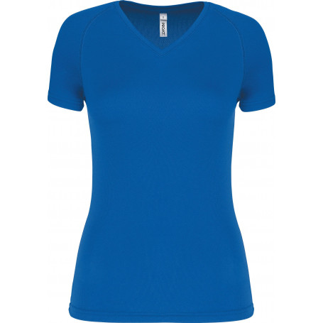 T-shirt de sport manches courtes col v femme PROACT