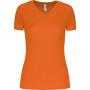 T-shirt de sport manches courtes col v femme PROACT