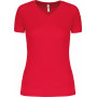 T-shirt de sport manches courtes col v femme PROACT