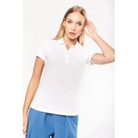 Polo en maille piqué pour femme