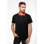 Polo jersey bicolore homme